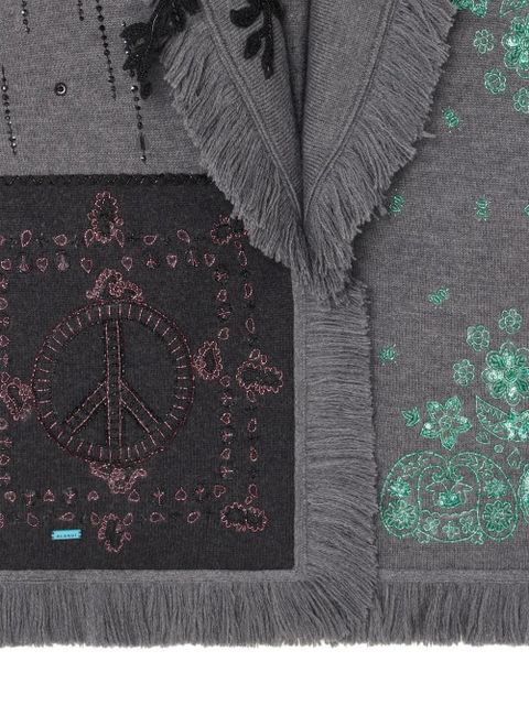 Alanui Midnight In Manhattan patchwork cardigan - Grey