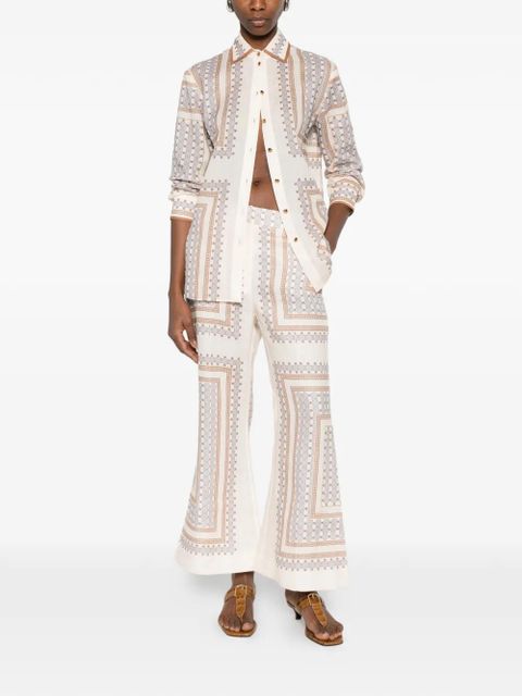 ZIMMERMANN geometric patterned trousers - Neutrals - zdjęcie produktu nr 2