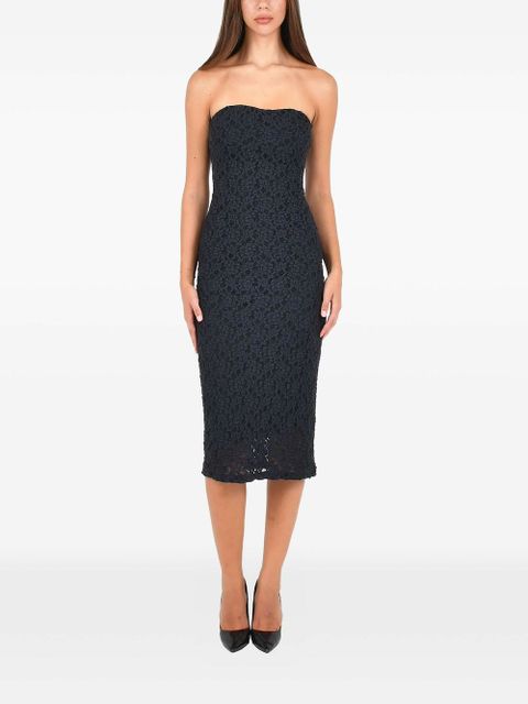Max Mara strapless lace midi dress - Blue - zdjęcie produktu nr 1