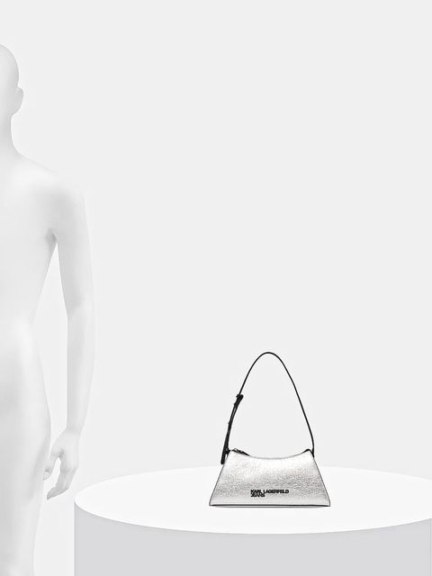 Karl Lagerfeld Jeans torebka kolor srebrny A4W30173