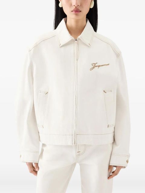 Jacquemus embroidered jacket - White