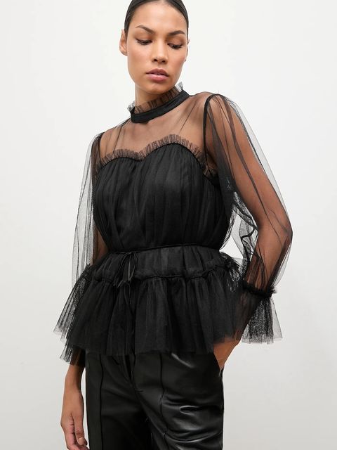 Answear.LAB bluzka damska kolor czarny gładka - zdjęcie produktu nr 1