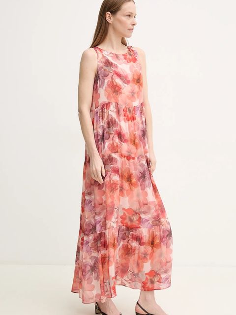 Marc Aurel sukienka kolor pomarańczowy maxi prosta 6530-1010-24784