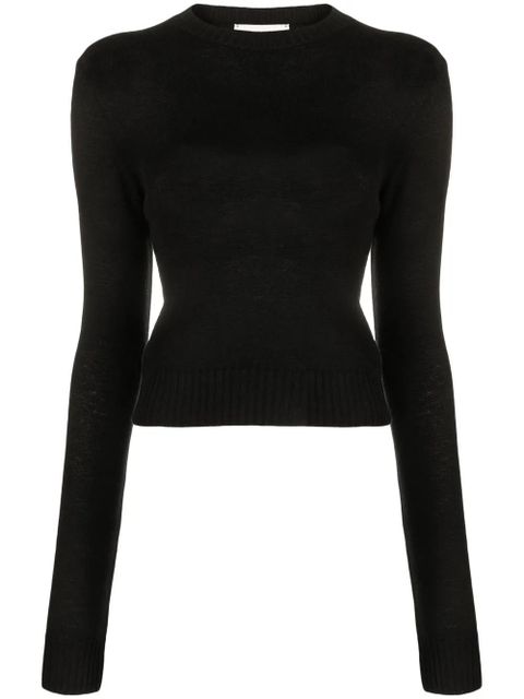 Jil Sander crew-neck sweater - Black - zdjęcie produktu nr 1