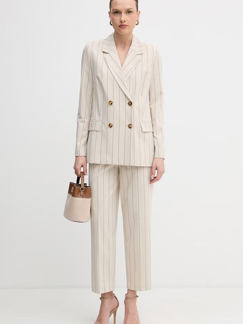 United Colors of Benetton marynarka dwurzędowa damska z wiskozy - zdjęcie produktu nr 1