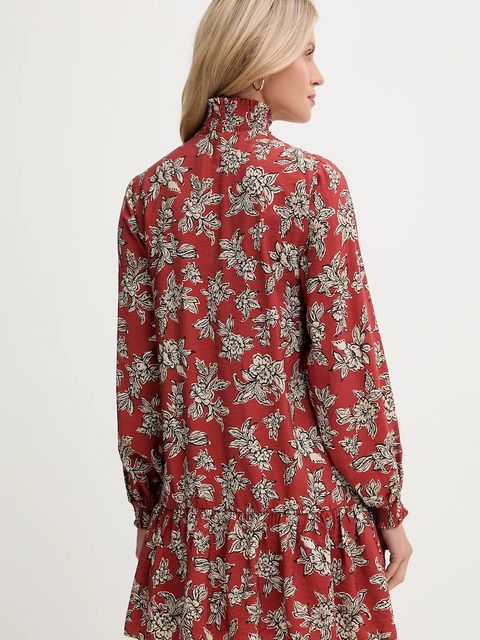 Pepe Jeans sukienka kolor pomarańczowy mini rozkloszowana PL9537693