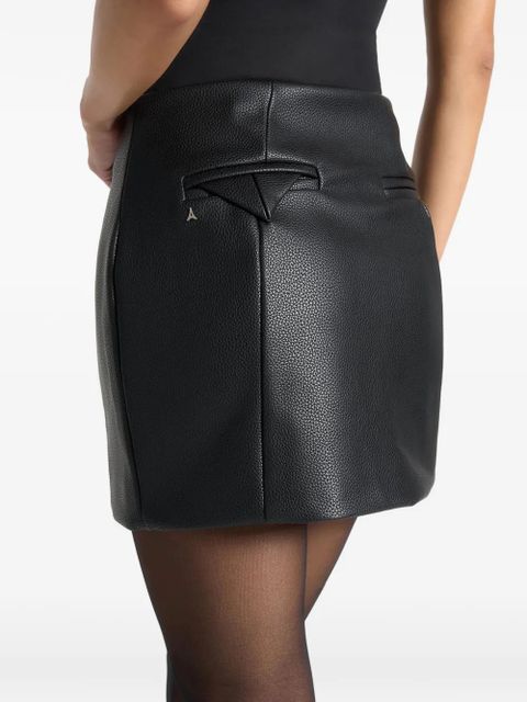 Manière De Voir pebbled mini skirt - Black