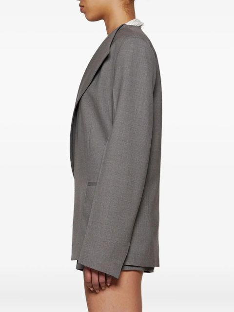 LouLou de Saison asymmetric-lapel blazer - Grey