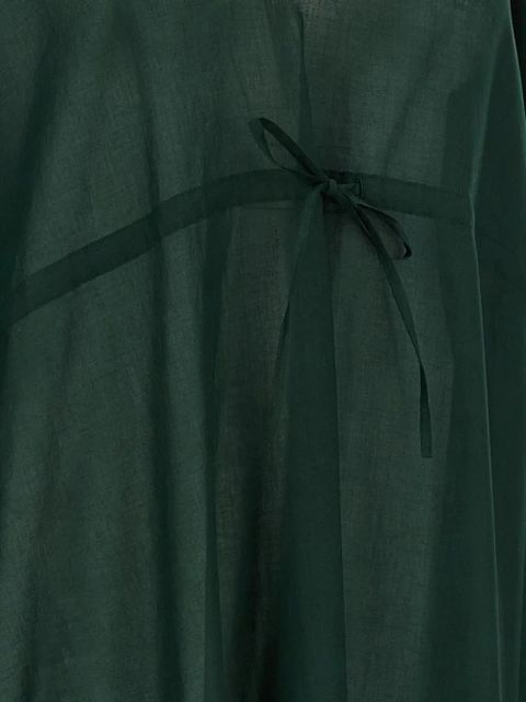 ERES batwing sleeve drawstring volier midi dress - Green