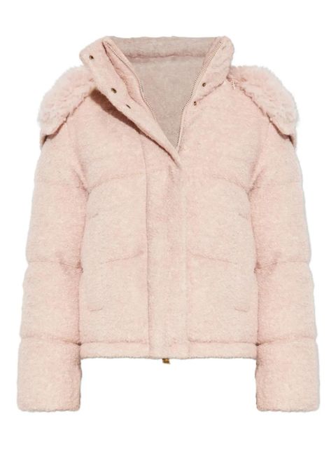 Moncler Virieu Bouclé padded jacket - Pink - zdjęcie produktu nr 1