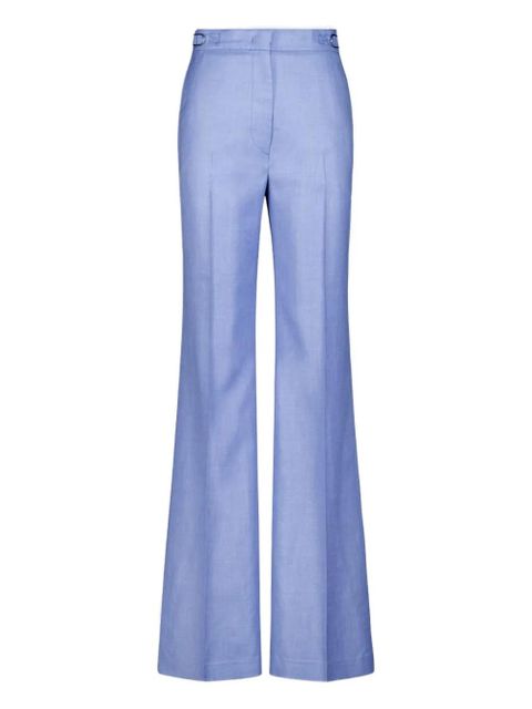Gabriela Hearst high-waist flared trousers - Blue - zdjęcie produktu nr 1
