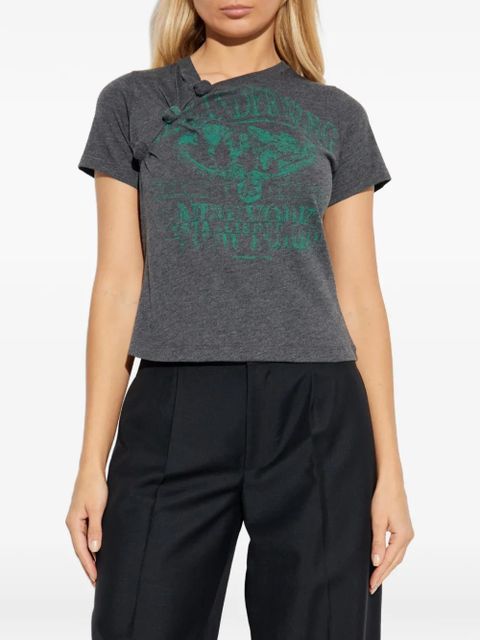 Alexander Wang knotted graphic T-shirt - Black