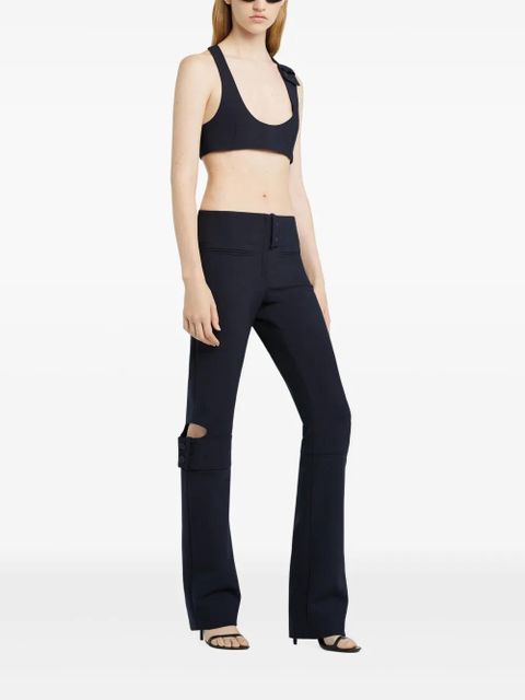 Courrèges double-buckle trousers - Blue