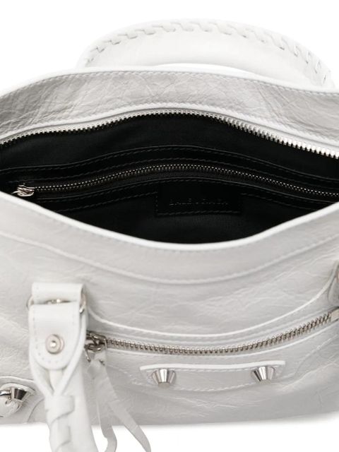 Balenciaga small Le City leather tote bag - White