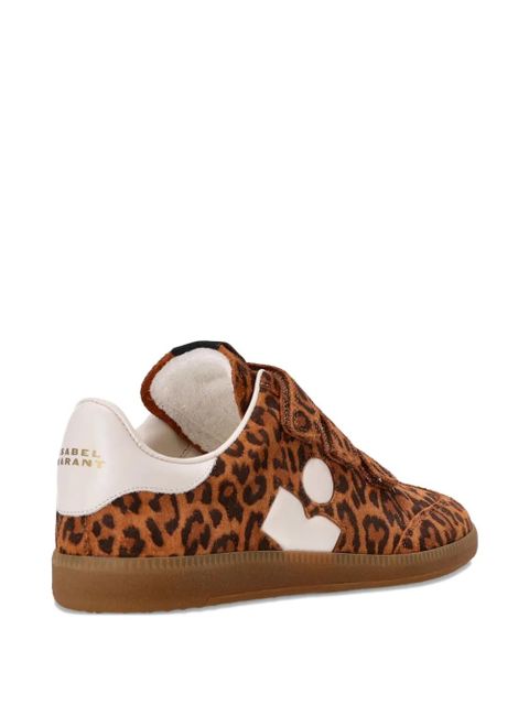 ISABEL MARANT Beth leopard-print sneakers - LEEC LEOPARD ECRU - zdjęcie produktu nr 2