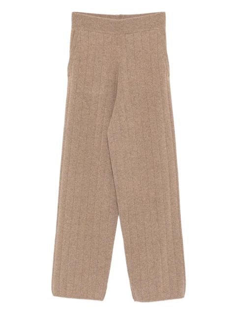 Max Mara ribbed cashmere straight-leg trousers - Brown - zdjęcie produktu nr 1