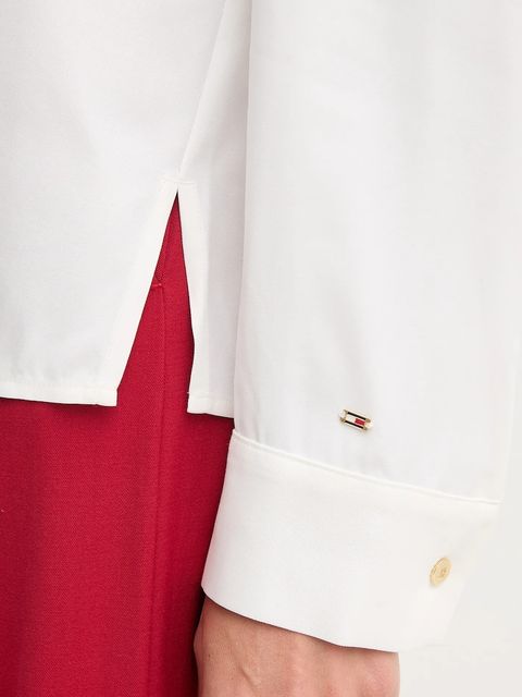 Tommy Hilfiger koszula damska kolor biały regular z kołnierzykiem klasycznym WW0WW46597 - zdjęcie produktu nr 2