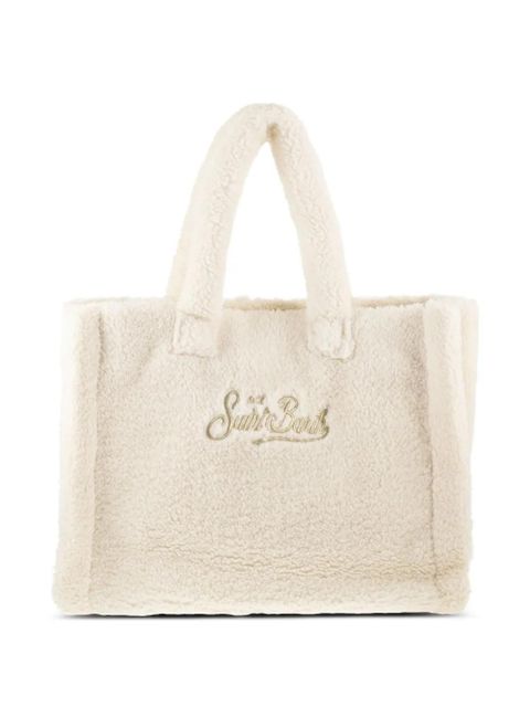 MC2 Saint Barth Vanity Teddy sherpa tote bag - White