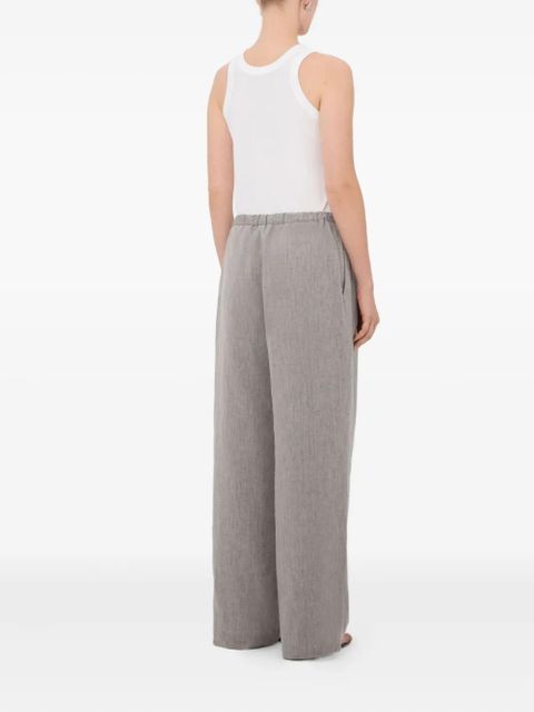 LouLou de Saison Clark pleated drawstring trousers - Grey