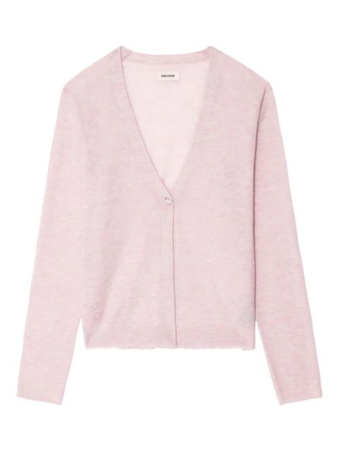Zadig&Voltaire Manylla button-front V-neck cardigan - Pink - zdjęcie produktu nr 1