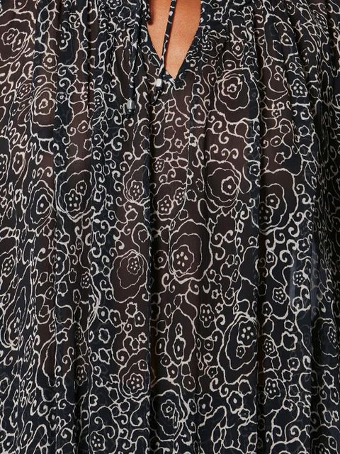 MARANT ÉTOILE Neslya printed blouse - Black