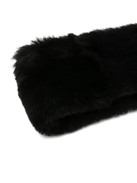 TOTEME shearling headband - Black - zdjęcie produktu nr 2
