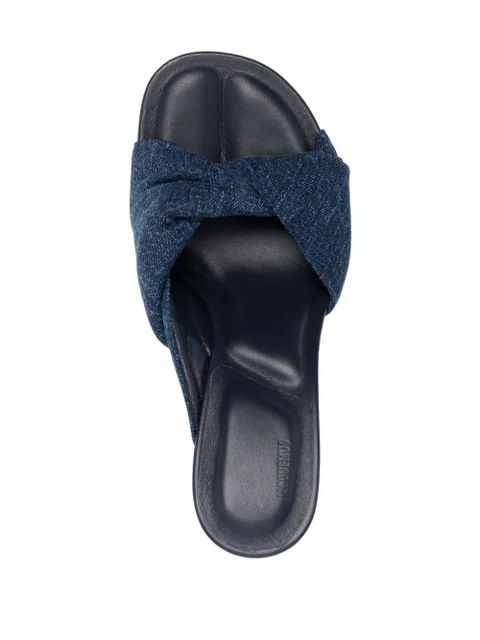 Jacquemus Les mules Bagnu 95mm sandals - Blue - zdjęcie produktu nr 2