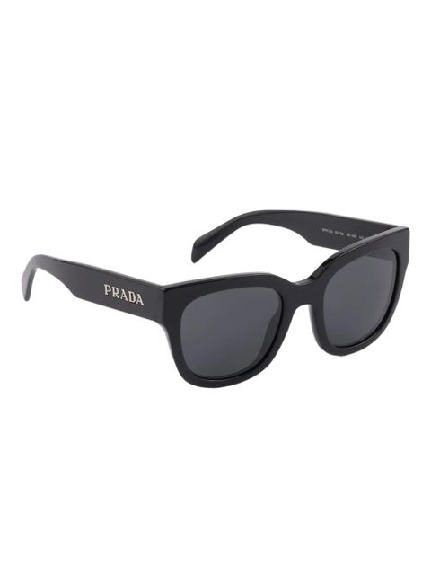 Prada Eyewear logo rectangle-frame sunglasses - Black - zdjęcie produktu nr 2