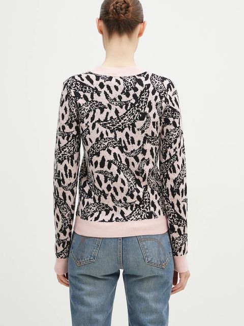 Fiorucci sweter z domieszką wełny Pink Banimalier