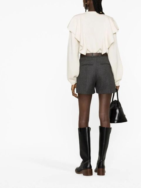 Chloé ruffle-detail jumper - Neutrals