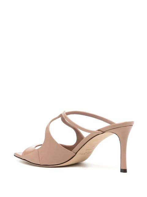 Jimmy Choo Anise 75mm patent leather mules - Neutrals - zdjęcie produktu nr 2