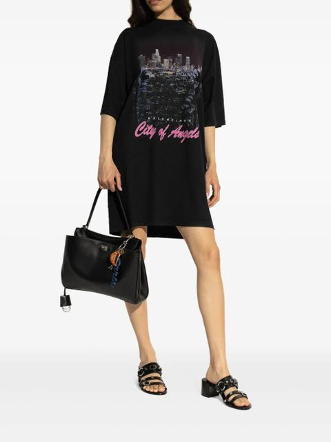 Balenciaga 65mm leather heeled sandals - Black