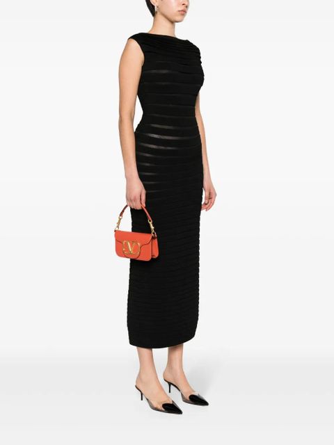 Valentino Garavani Locò VLogo-plaque crossbody bag - Orange