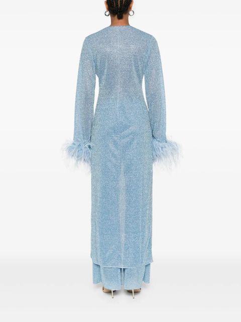 Oséree Lumière Plumage coat - Blue