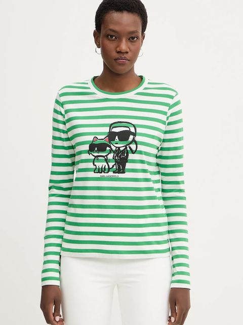 Karl Lagerfeld longsleeve bawełniany IKON - zdjęcie produktu nr 1