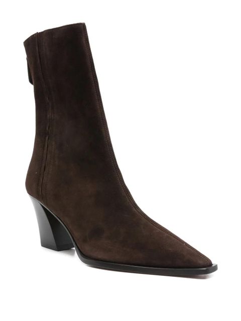 Aquazzura 80mm pointed heel boots - Brown - zdjęcie produktu nr 2