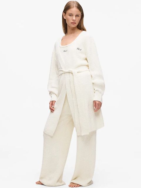 Karl Lagerfeld kardigan kolor beżowy A4W44006