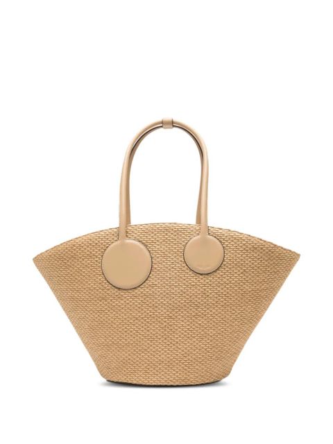 Cult Gaia Jayleen woven tote bag - Neutrals