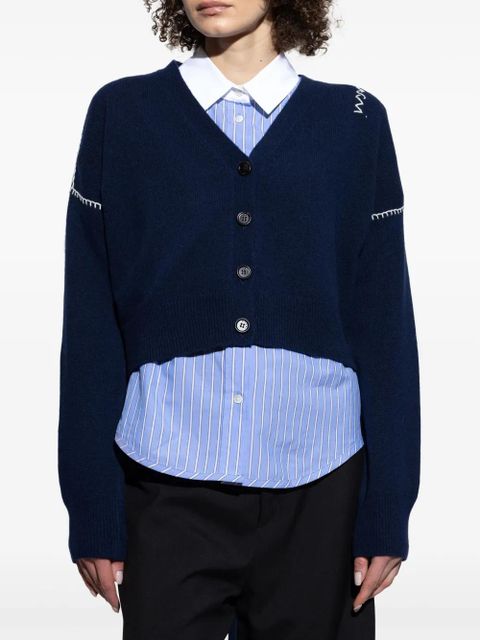 Marni cropped cardigan - Blue