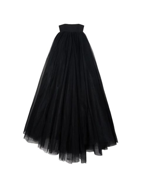 Off-White strapless tulle dress - Black - zdjęcie produktu nr 1