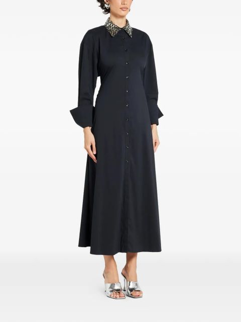 Simon Miller embellished open-back midi dress - Black