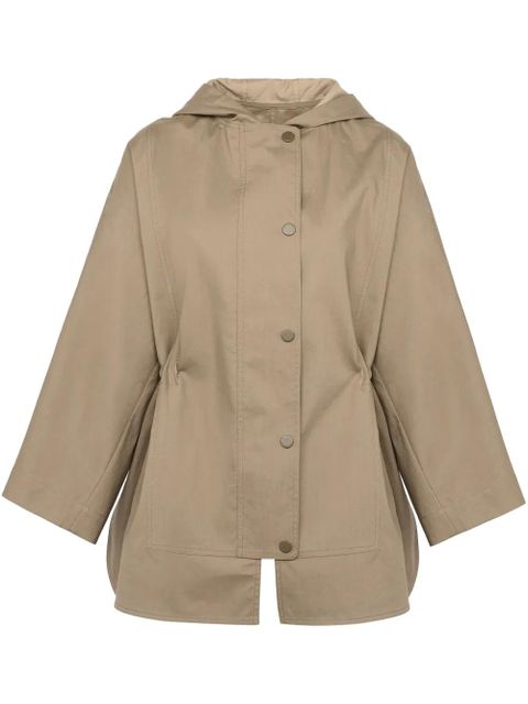 Yves Salomon double-sided cotton cape - Brown - zdjęcie produktu nr 1