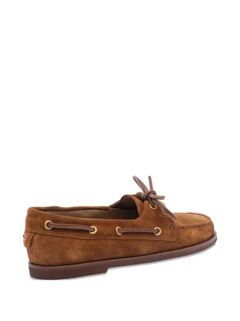 Gianvito Rossi suede loafers - Brown