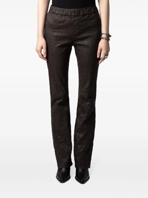 Zadig&Voltaire Pauline leather trousers - Brown - zdjęcie produktu nr 2