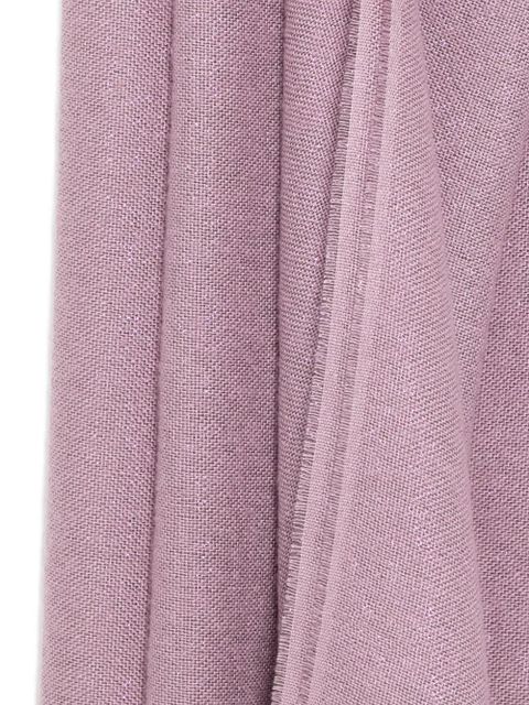 Ferragamo fringe-edge scarf - Purple