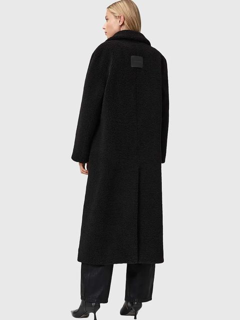 AllSaints płaszcz kolor czarny W062OB - zdjęcie produktu nr 2