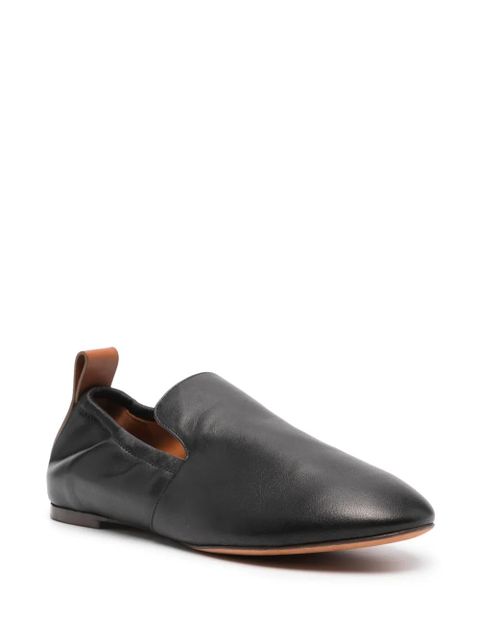 Lanvin leather flat loafers - Black - zdjęcie produktu nr 2
