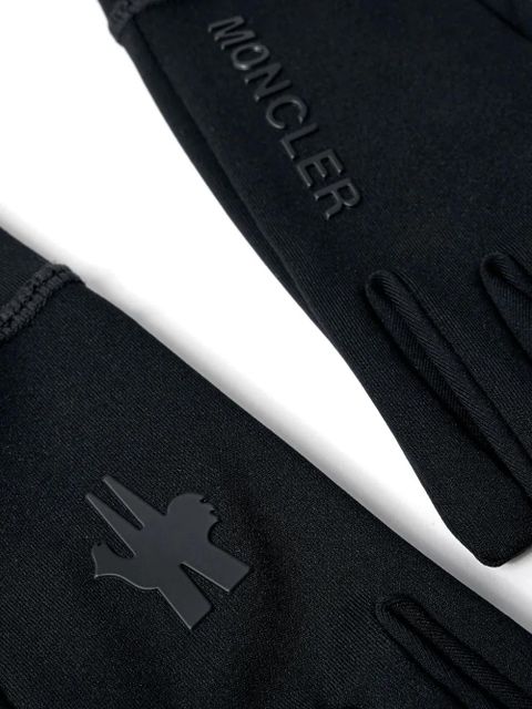 Moncler Grenoble logo-detail gloves - Blue