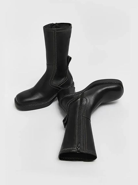 Miista botki Fabi damskie kolor czarny na słupku E8_3801