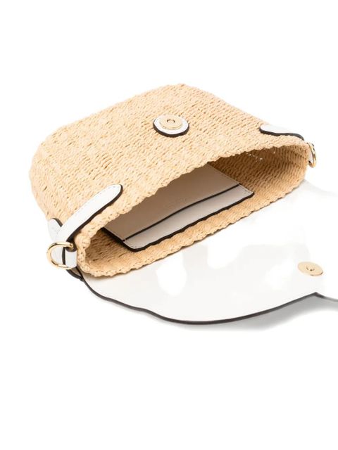 Lauren Ralph Lauren small Lynden logo-plaque shoulder bag - White